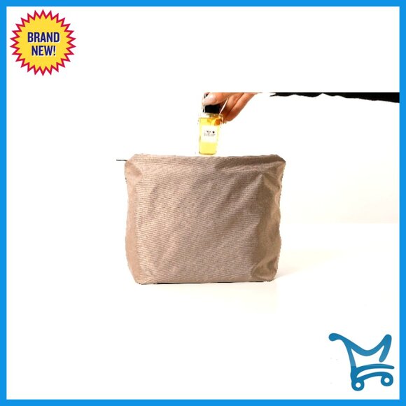 Leather Tote Shoulder Bucket Bag with Removable Pouch Fits Laptop